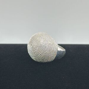 Sterling silver dome ring